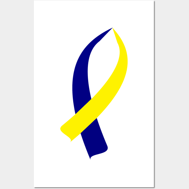 Down Syndrome Awareness Ribbon Wall Art by BlakCircleGirl